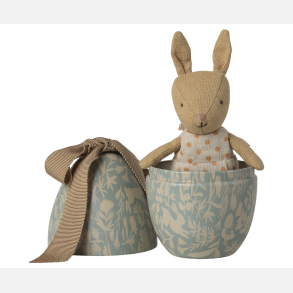 Maileg P�ske�g m. Mikro Kanin - Dusty blue  