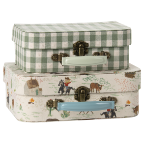 Maileg Suitcase set af 2 - Cowboy