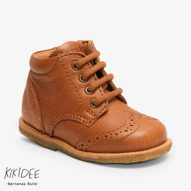 Bisgaard Sko m. Snre Tine Cognac - Brun