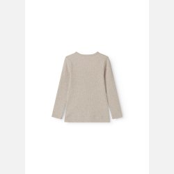 MarMar Plain Bluse - Light Beige Melange 
