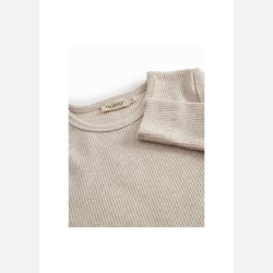 MarMar Plain Bluse - Light Beige Melange 