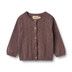 Wheat Cardigan Maia - Plum 