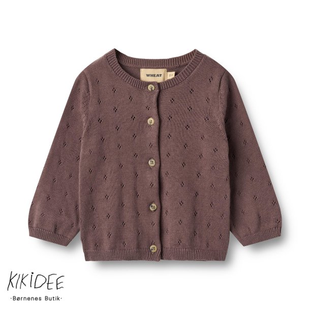 Wheat Cardigan Maia - Plum 