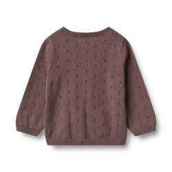Wheat Cardigan Maia - Plum 