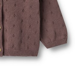Wheat Cardigan Maia - Plum 