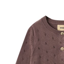 Wheat Cardigan Maia - Plum 