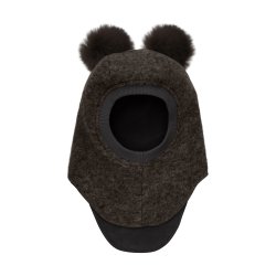 Huttelihut Elefanthue Uld 2-lag - Dark brown 