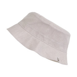 Huttelihut Stribet B�llehat - White Pepper