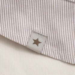 Huttelihut Stribet B�llehat - White Pepper