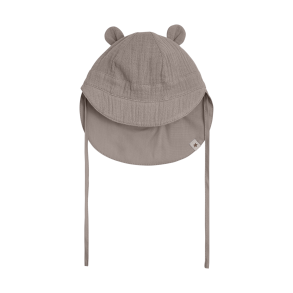 Huttelihut Muslin Sommerhat m. �re - Brown