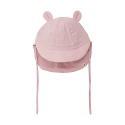 Huttelihut Muslin Sommerhat m. �re - Rosa