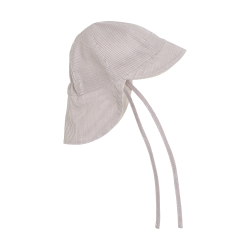 Huttelihut Stribet Sommerhat - White Pepper