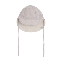 Huttelihut Stribet Sommerhat - White Pepper