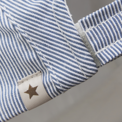 Huttelihut Stribet Kasket - Blue sea