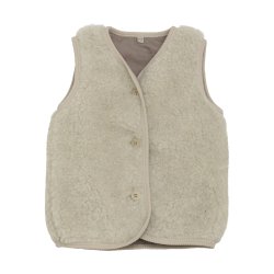 Huttelihut Teddy Uld Vest - Cement