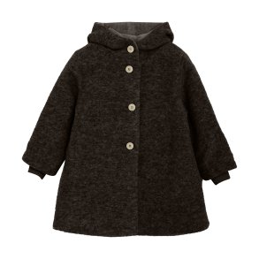 Huttelihut Uld Frakke - Dark brown 