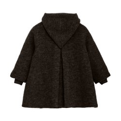 Huttelihut Uld Frakke - Dark brown 