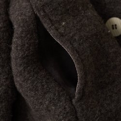 Huttelihut Uld Frakke - Dark brown 