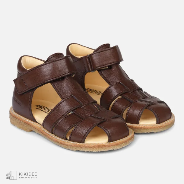 Angulus Begyndersandal m. Velcro - Brun