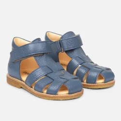 Angulus Begyndersandal m. velcro - Denimblue