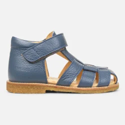 Angulus Begyndersandal m. velcro - Denimblue