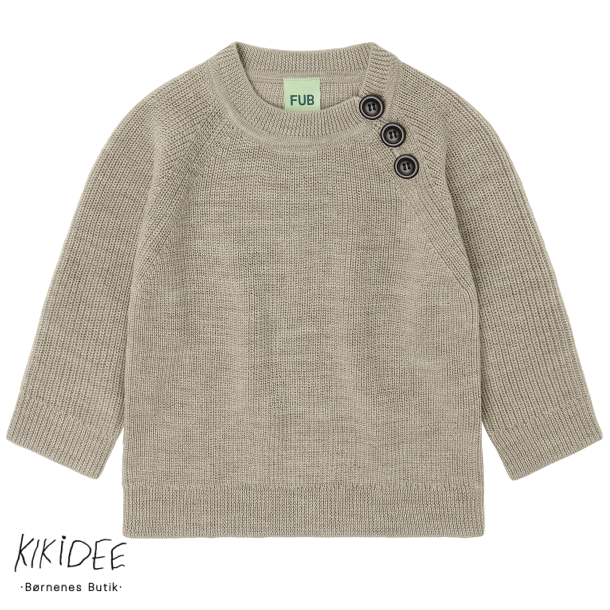 FUB Uld Sweater - Oat melange