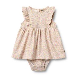 Wheat Jersey Vianna Kjole - Blush/Flower meadow 