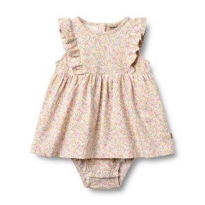 Wheat Jersey Vianna Kjole - Blush/Flower meadow 