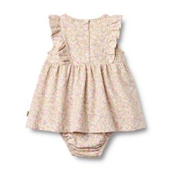 Wheat Jersey Vianna Kjole - Blush/Flower meadow 