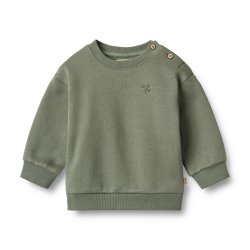 Wheat Sweatshirt Willi - Dusty green