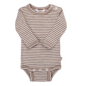 Joha Uld/Silke Body - Beige stribe 