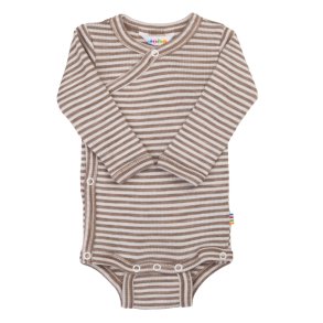 Joha Uld/Silke Body - Beige stribe 