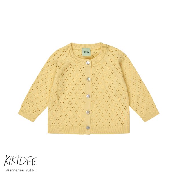 FUB Pointelle Cardigan - Vanilla