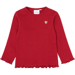 The New Yania Rib Bluse - Rio Red 