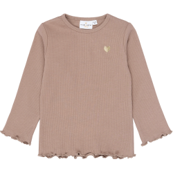 The New Yania Rib Bluse - Taupe Gray 