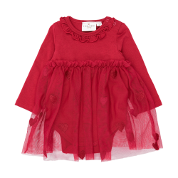 The New Ynalla Mesh Bodykjole - Rio Red 