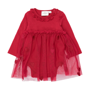 The New Ynalla Mesh Bodykjole - Rio Red 