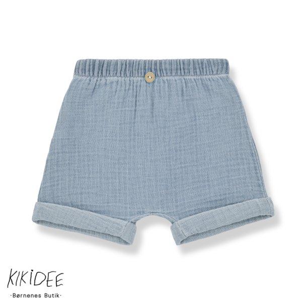 1+ In The Family Angelo Shorts - Washed denim muslin 