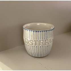 Keramik Kop - Bedstefar m. Tynd Bl Strib u. Hank 