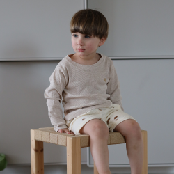 VACVAC Carlet Bluse - Light latte melange