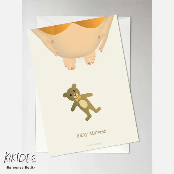 Vissevasse Baby Shower Kort - A6
