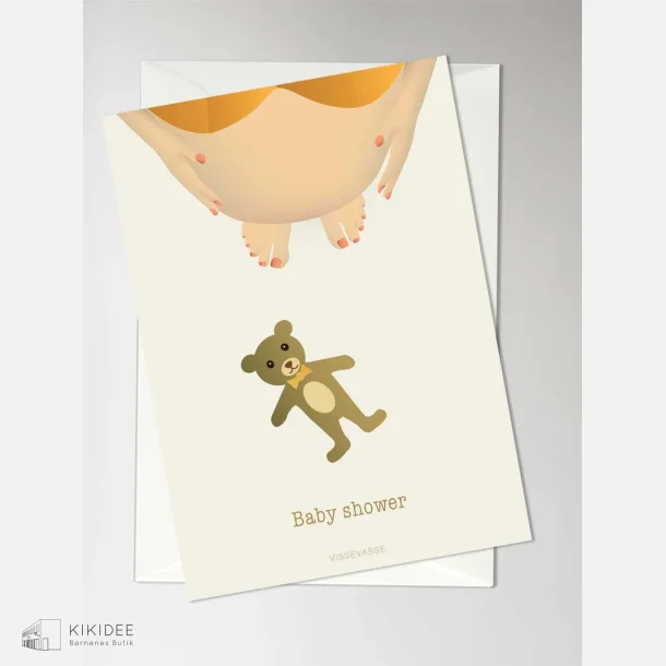 Vissevasse Baby Shower Kort - A6