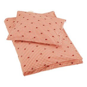 Flss Molly Baby Sengetj - Berry gingham 
