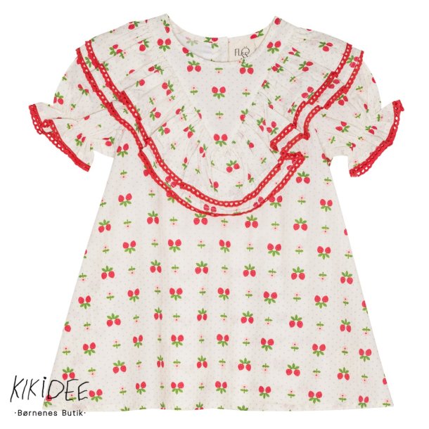 Flss Sofia Kjole -  Soft White Berry