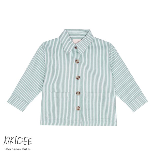 FLSS Birk Overshirt - Misty blue/cloud