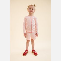 Fl�ss Liva Pointelle Cardigan - Soft rose