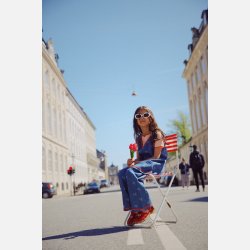 Fl�ss Eva Jeans - Denim blue bow