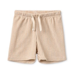 Fl�ss Nohr Shorts - Light brown stripe