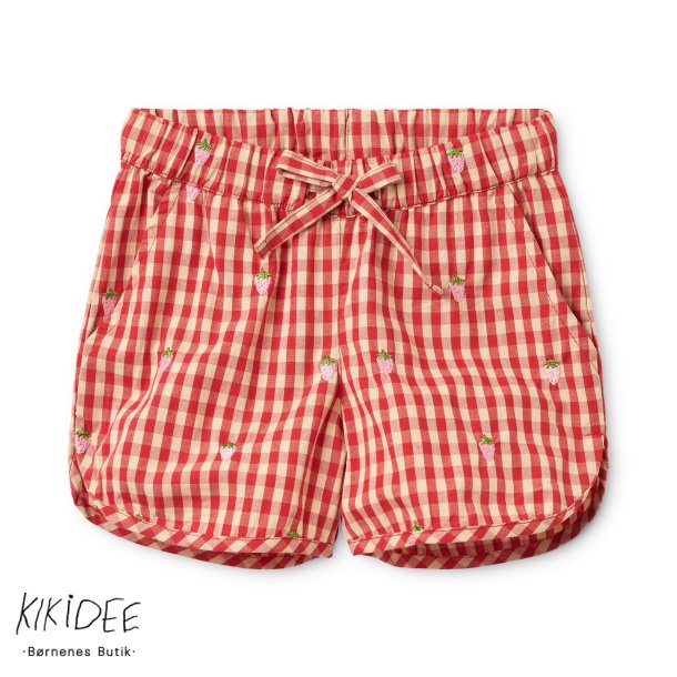 Fl�ss Molly Pineberry Shorts - Red-pink gingham 