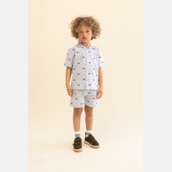 Fl�ss Albert Shorts - Blue gingham 